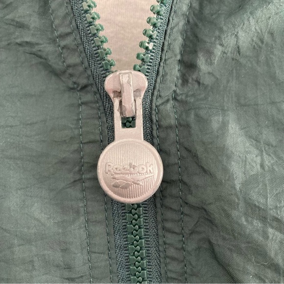 Reebok Vintage Tribal Pattern Green Track Jacket, Size Small - Picture 5 of 7